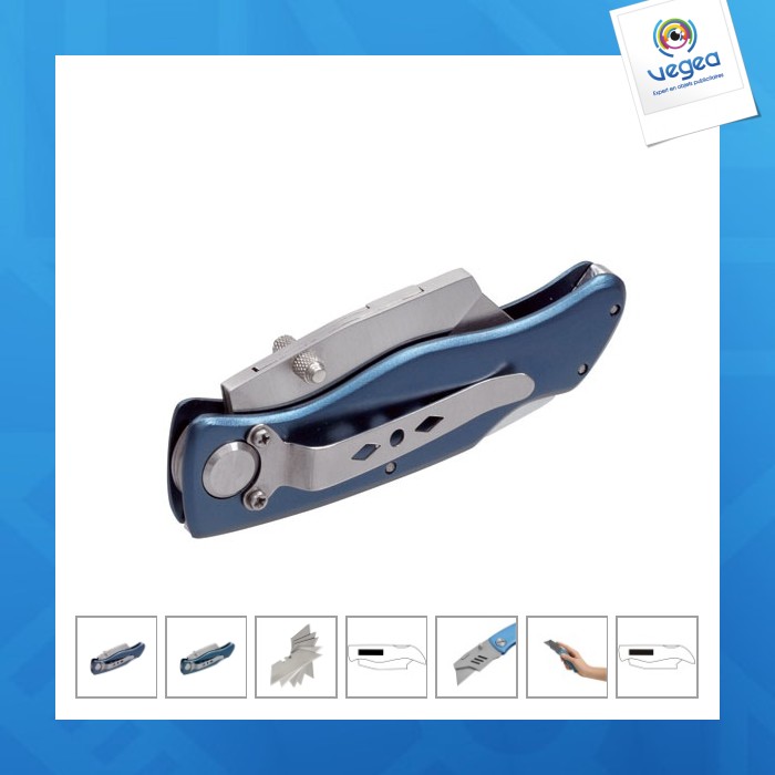 Foldable knife style cutter with detent