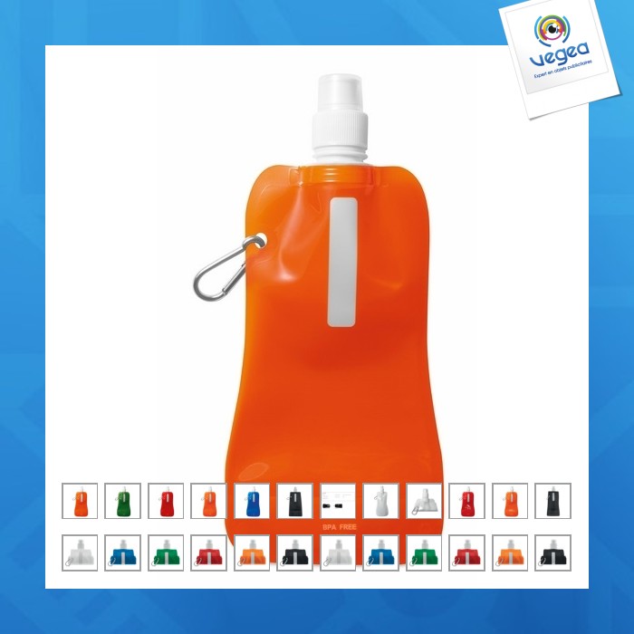 Foldable plastic bottle without bpa