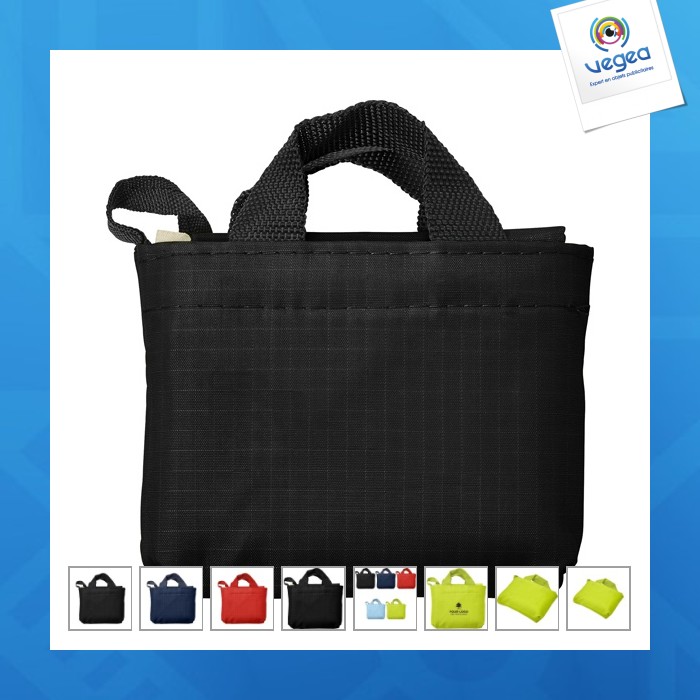 Foldable shopping bag in polyester ribstop
