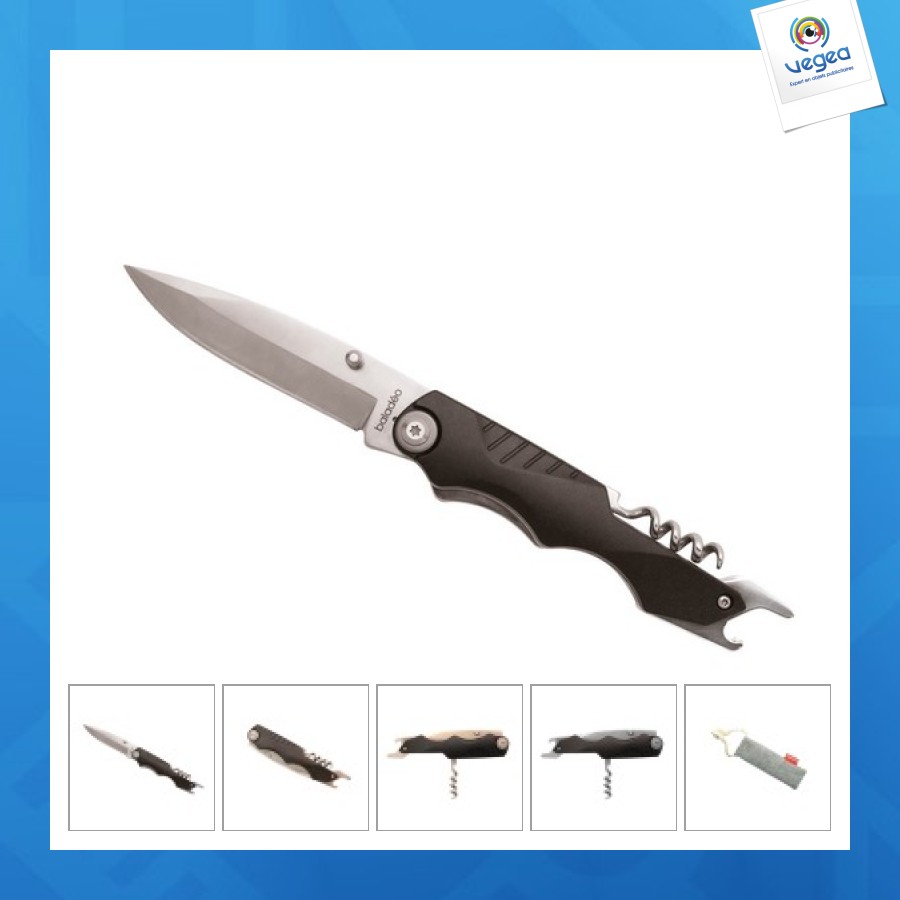 Folding knife and corkscrew