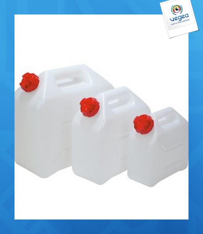 Food jerrycan 5 litres polyethylene 25.5 x 11 x 26.5 cm