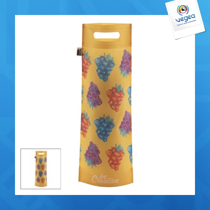 Four-colour recycled bottle bag 