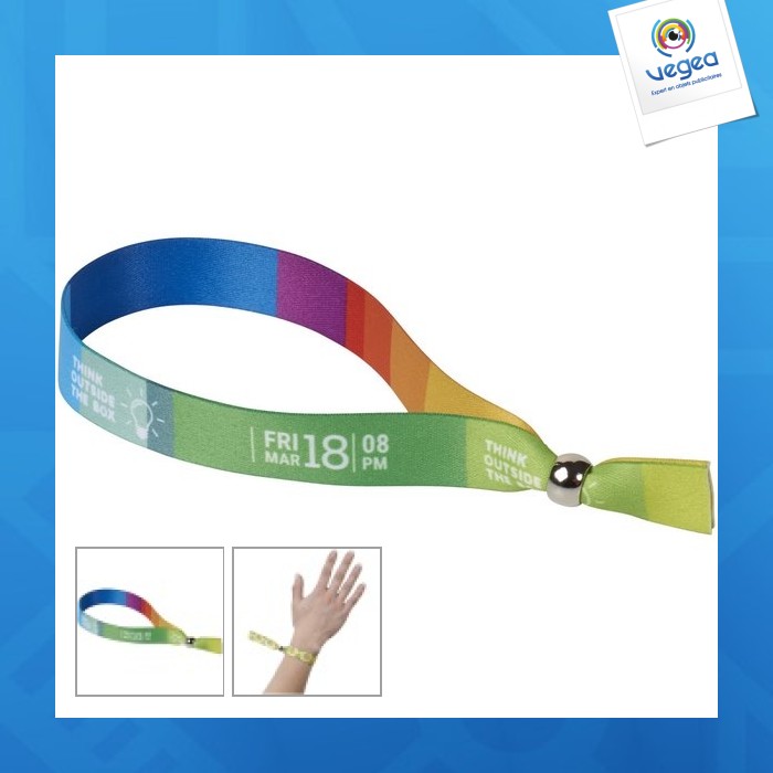Four-colour strap with adjusting ring
