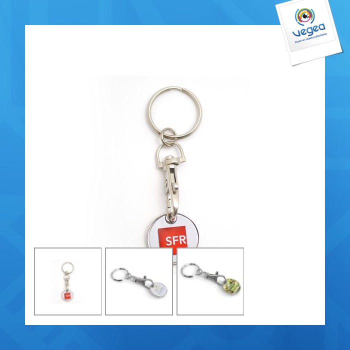 Four-colour token key ring