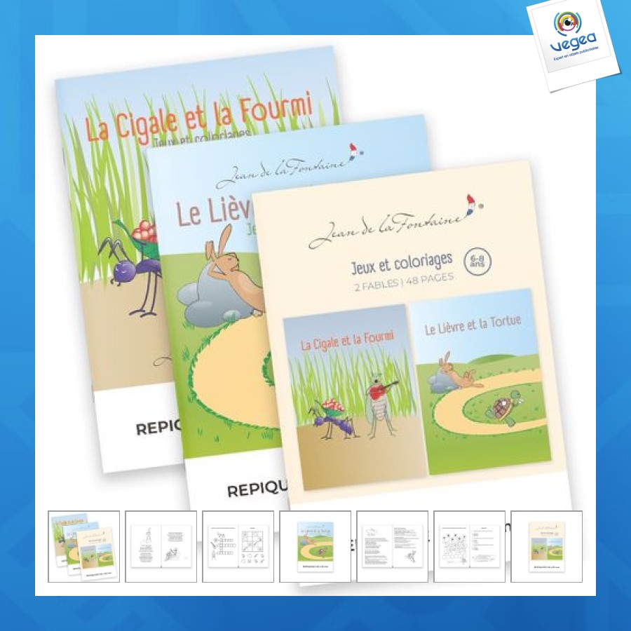Games booklet - 6-8 years | jean de la fontaine