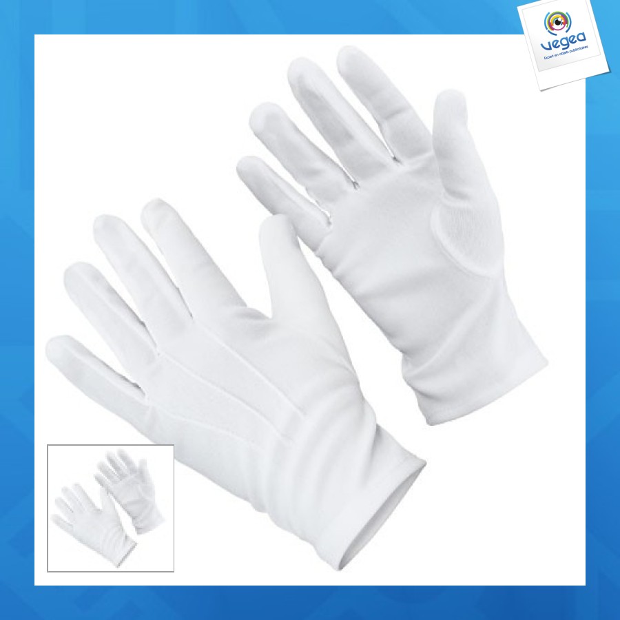 Gants blancs