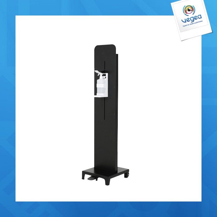 Gel/pedal dispenser on stand 150 cm premium pump black