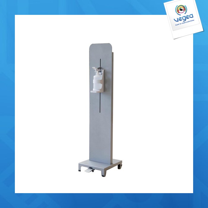 Gel/pedal dispenser on stand 150 cm premium pump grey