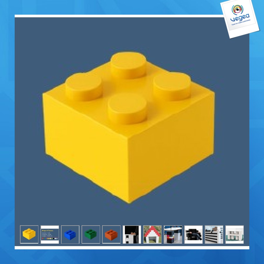 Giant brick 2x2 studs