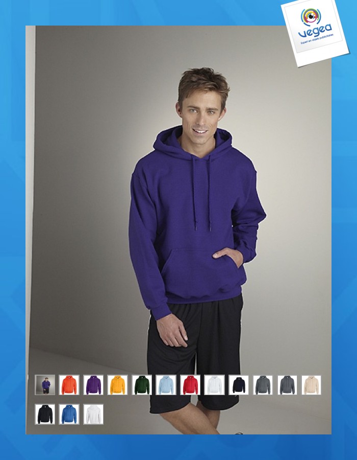 Gildan men's 50/50 hooded sweatshirt