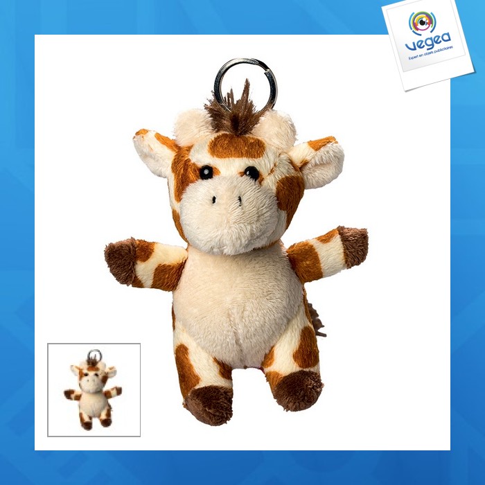 Giraffe plush key ring 