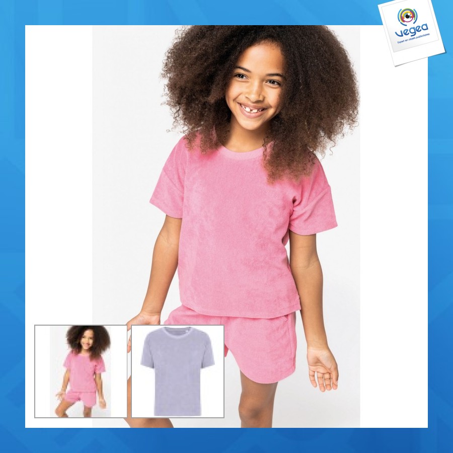 Girl's towelling t-shirt