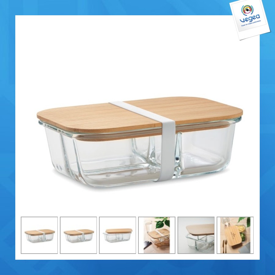 Glass and bamboo lunchbox 