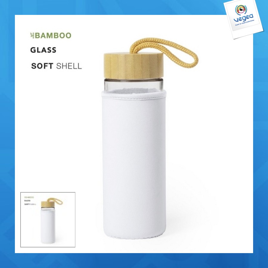 Glass bottle 50cl with cover