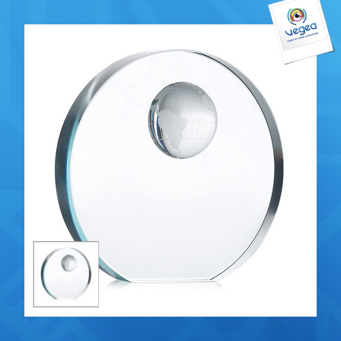 Glass globe trophy