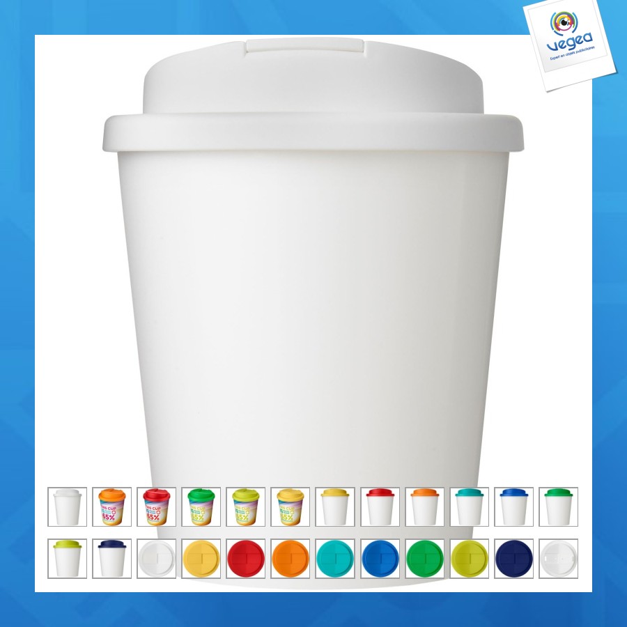 Gobelet avec isolation brite-americano espresso eco de 250 ml et anti-déversement