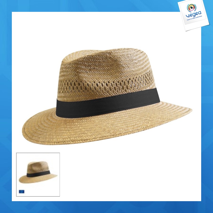 Golden straw hat panama