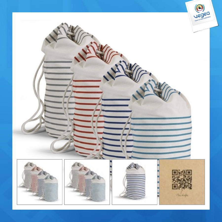 Gots organic cotton quilt bag 50 x ø25 cm