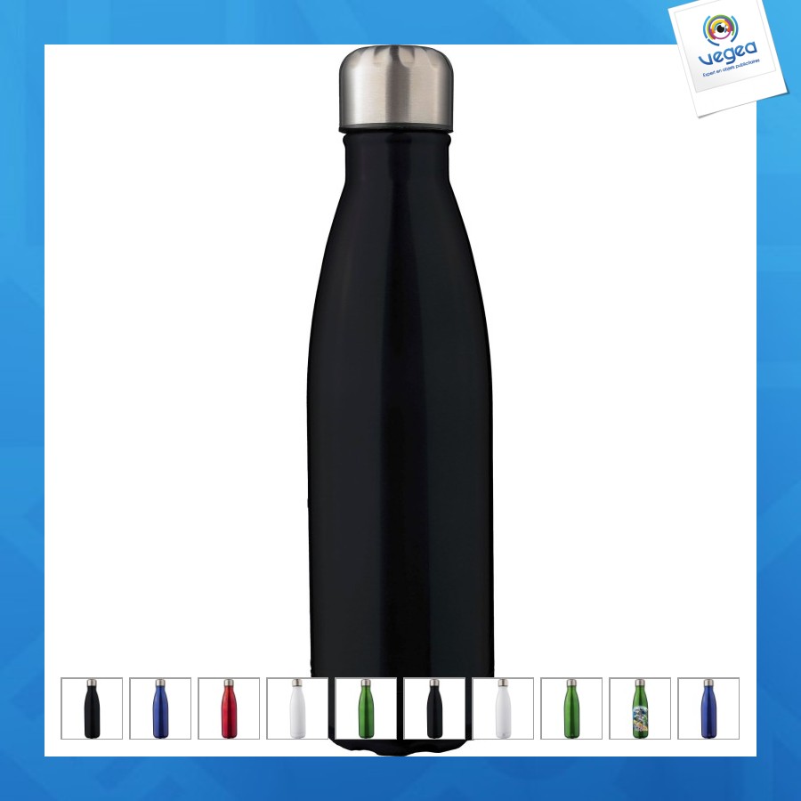 Gourde isotherme en acier inoxydable recyclé de 500 ml clifford