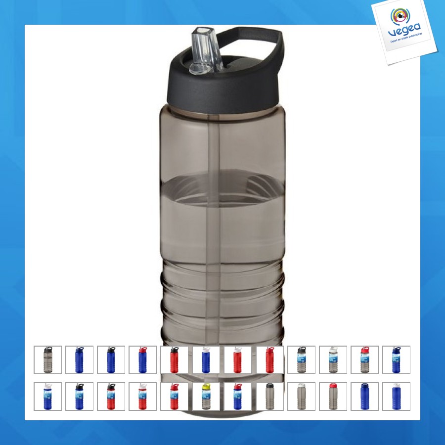 H2o active® eco treble 750 ml sports bottle with spout lid