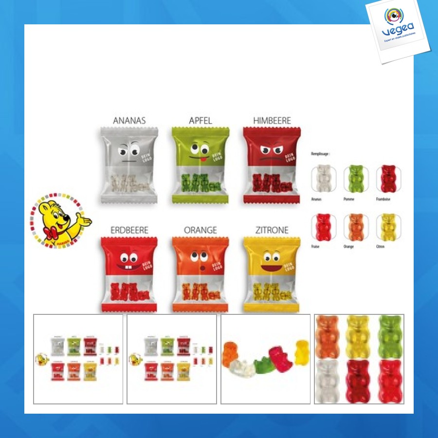 Haribo l'ours d'or special in promotional bag, haribo l'ours d'or apple