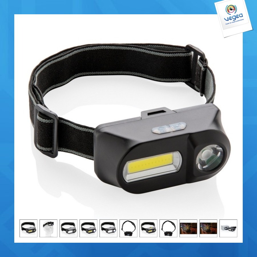 Headlamp with led and cob