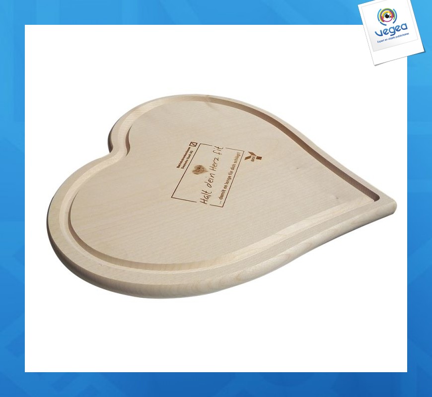 Heart cutting board - large