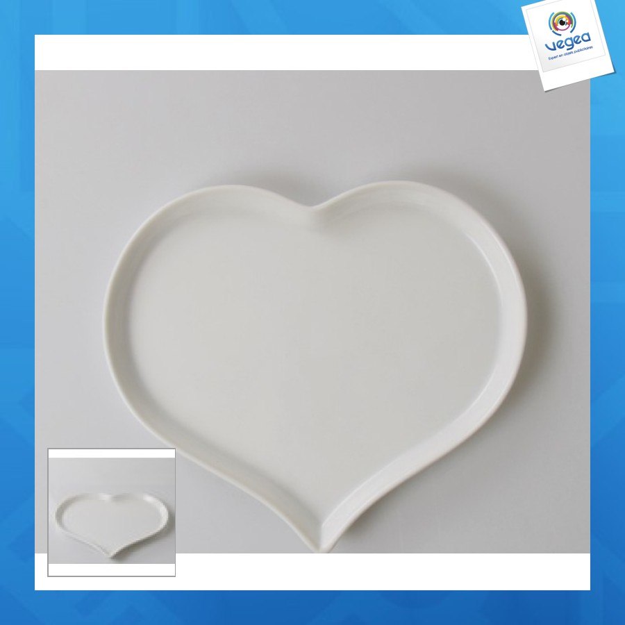 Heart-shaped plate 