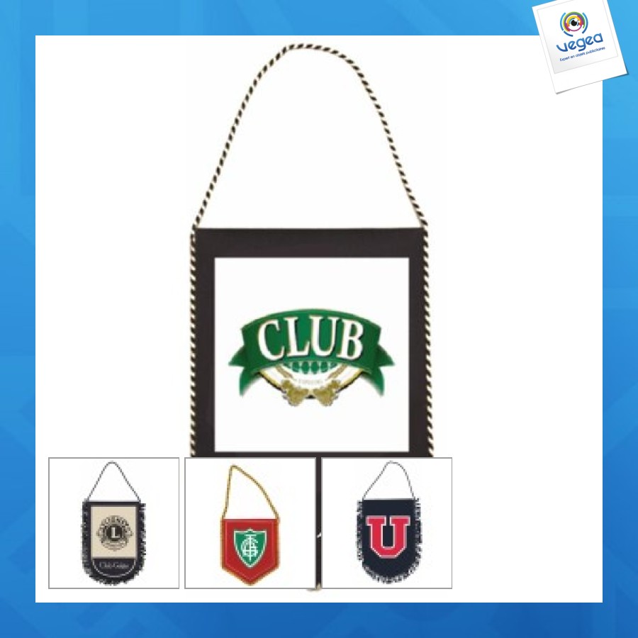 High-definition pennant with fringe