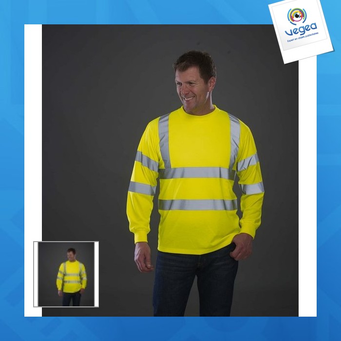 High-visibility long-sleeved t-shirt - yoko