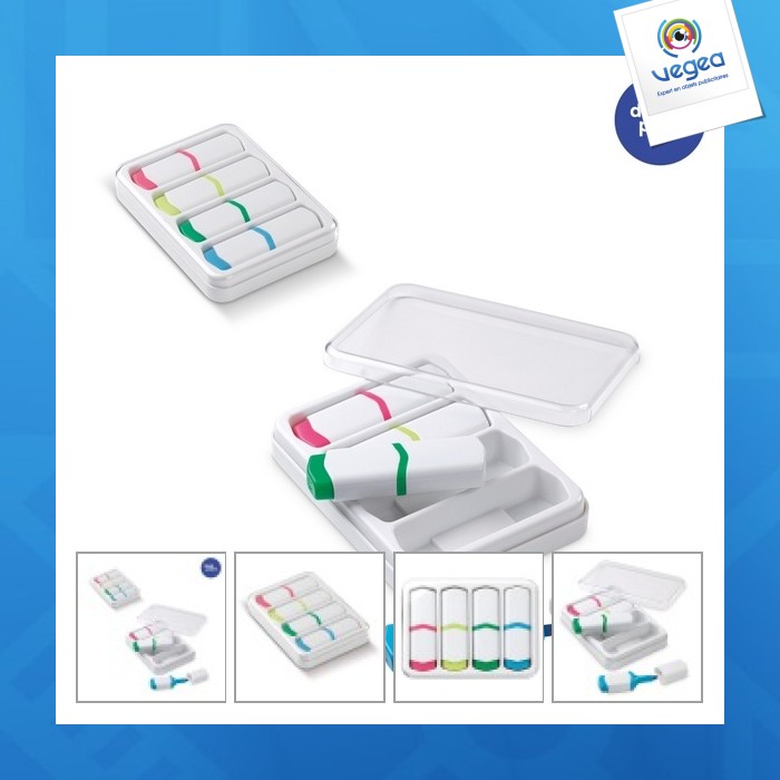 Highlighter set 4 pcs. 75 mm