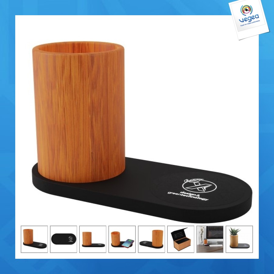 Hub wooden pencil pot 10w (stock)