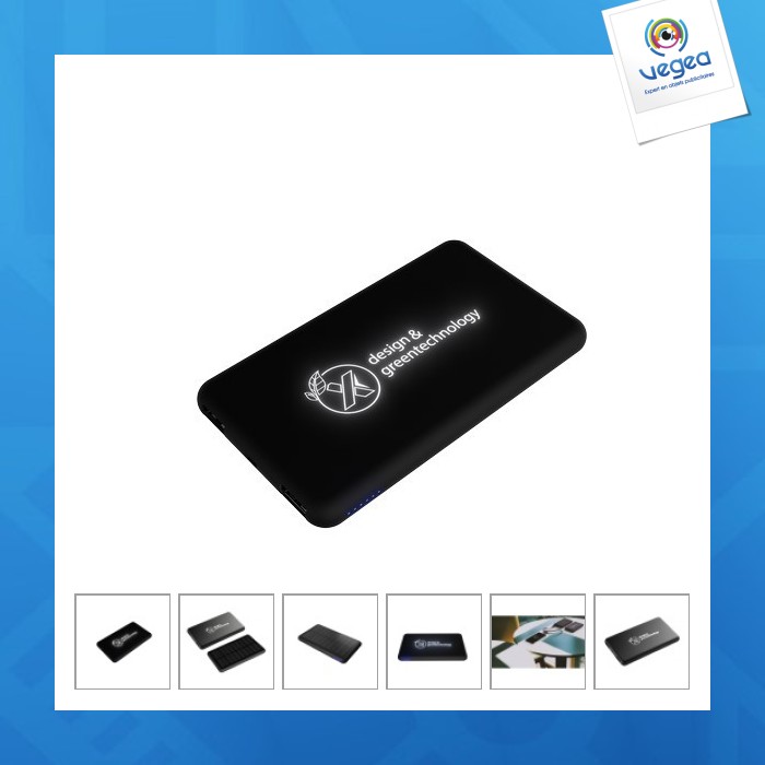 Illuminated solar charger 5000mah