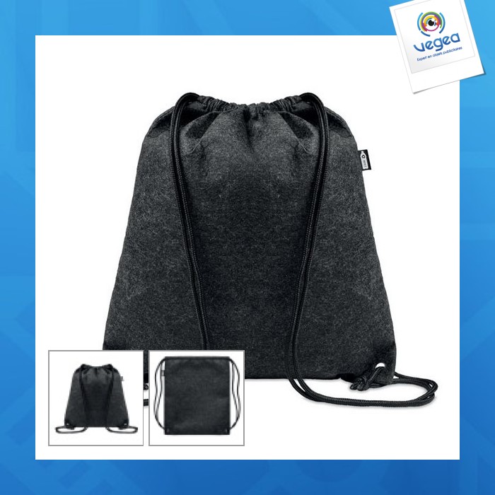 Indico - rpet felt drawstring bag
