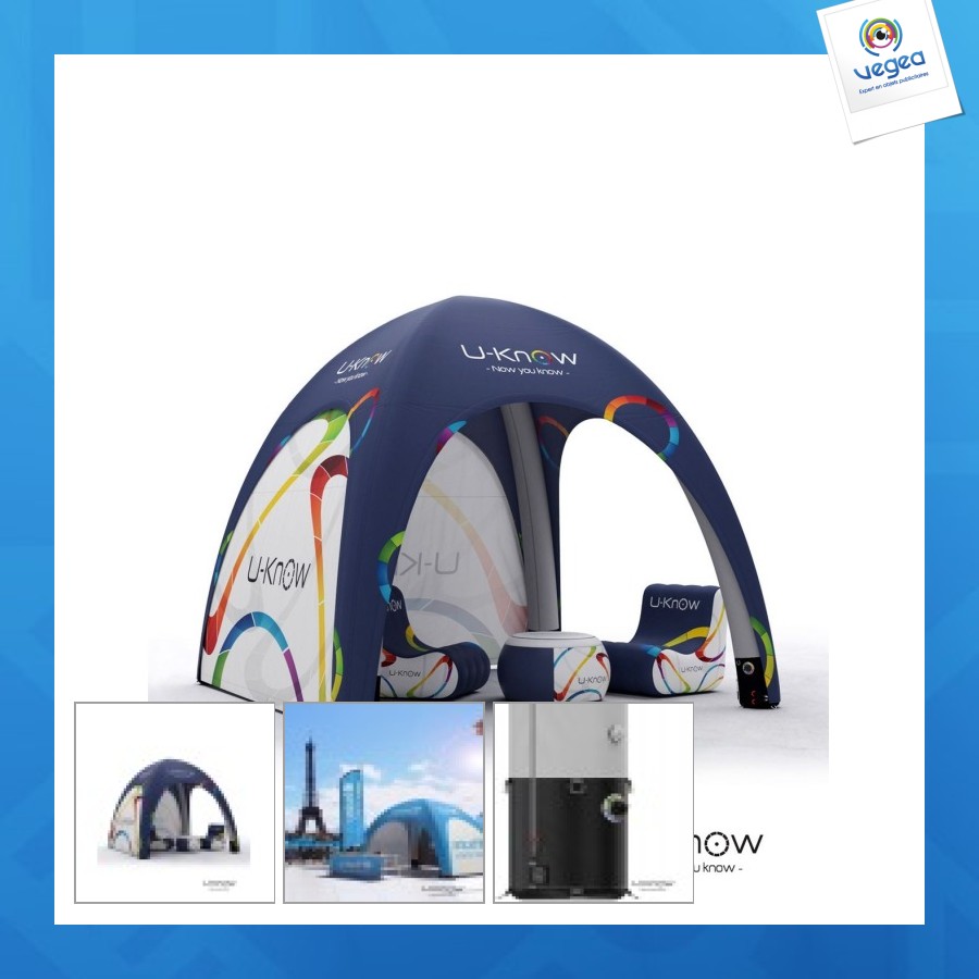 Inflatable tent 3x3m