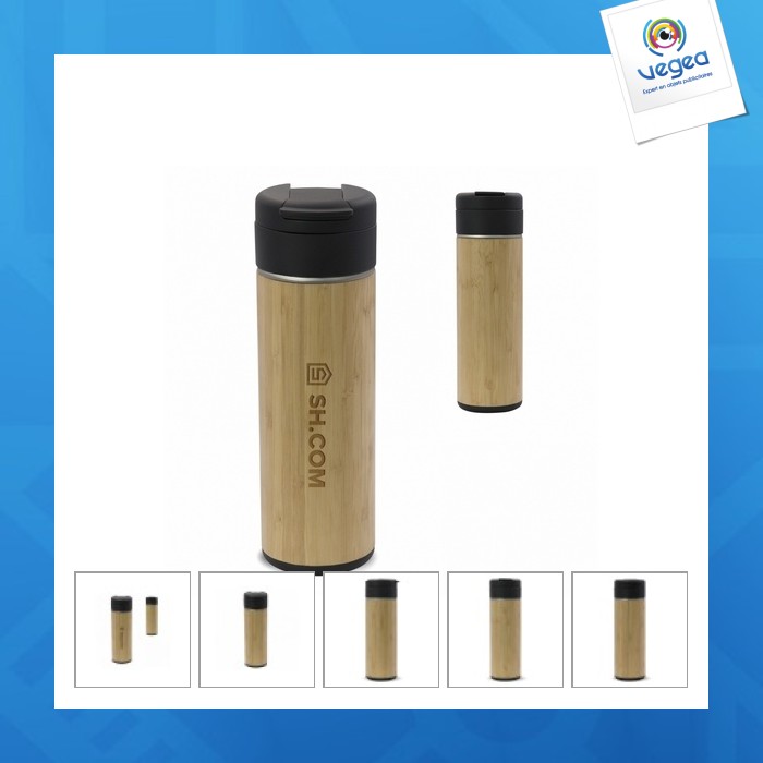 Isothermal bamboo mug flow 400ml