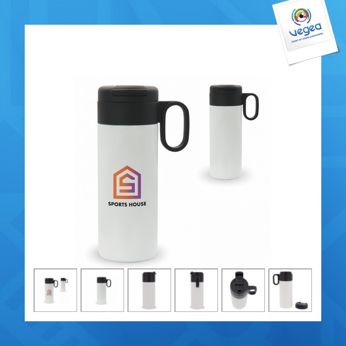 Isothermal flow mug with handle. dye sublimation printing 400ml