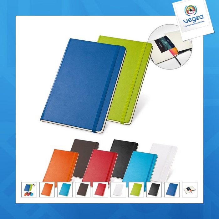 Ivory paper notepad with hard cover