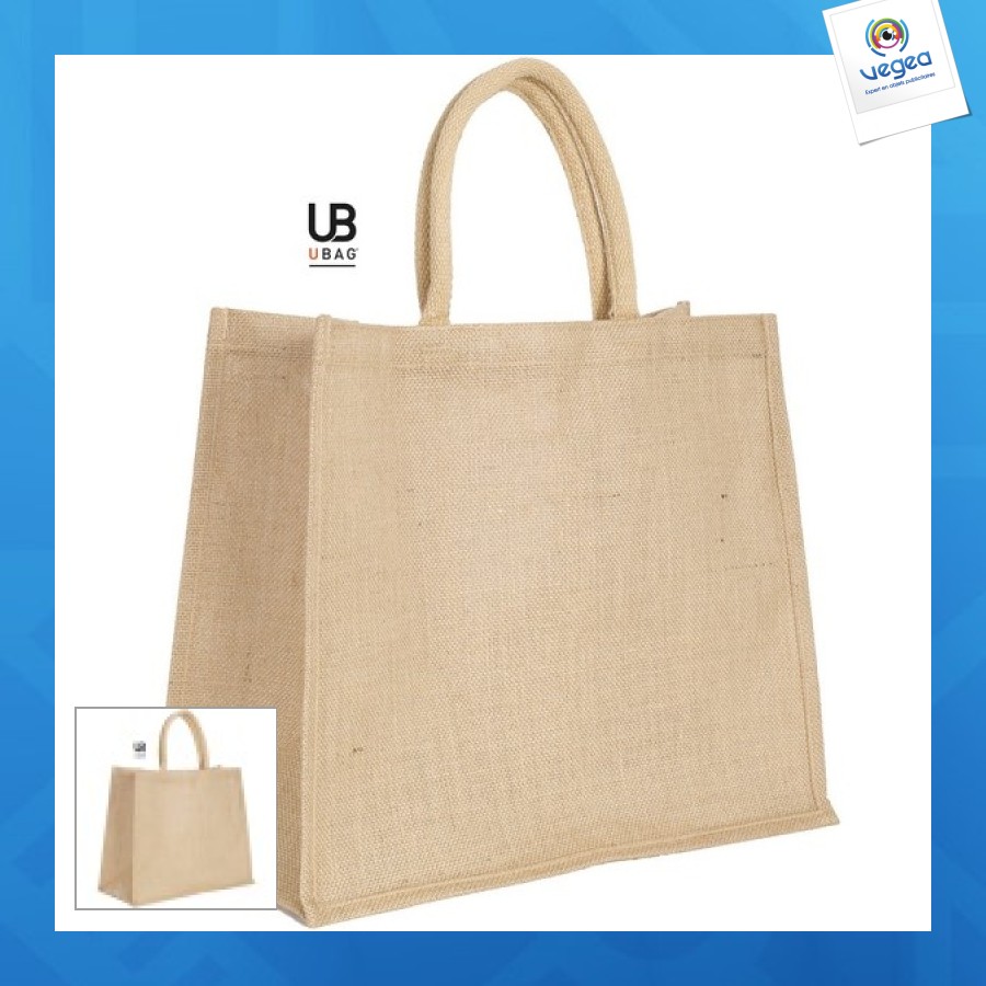 Jute shopping bag 43x34cm