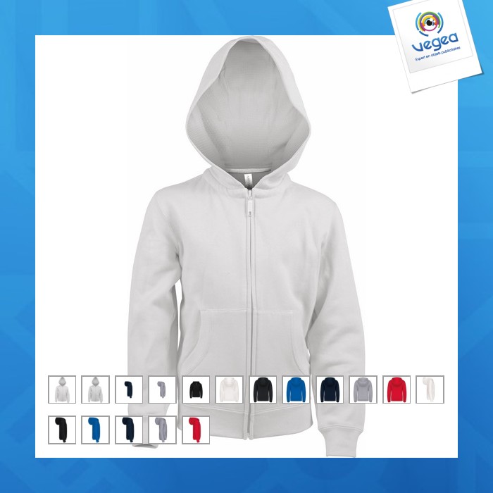 Kariban children's zip hoodie