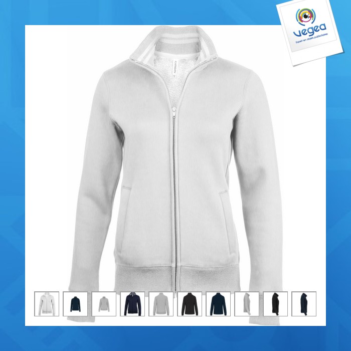 Kariban women's zipped fleece jacket