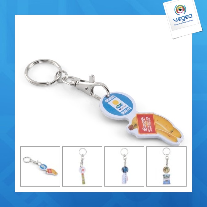 Key ring aluminium token