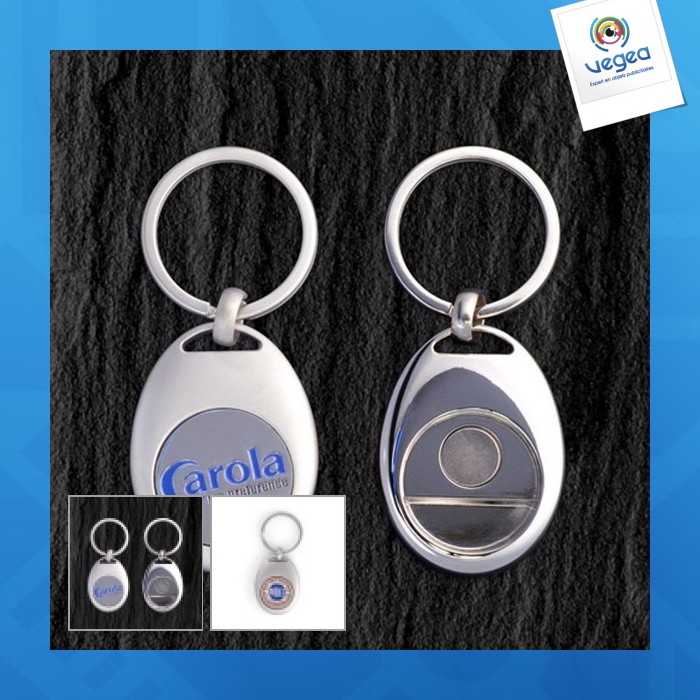 Key ring token attachment at120