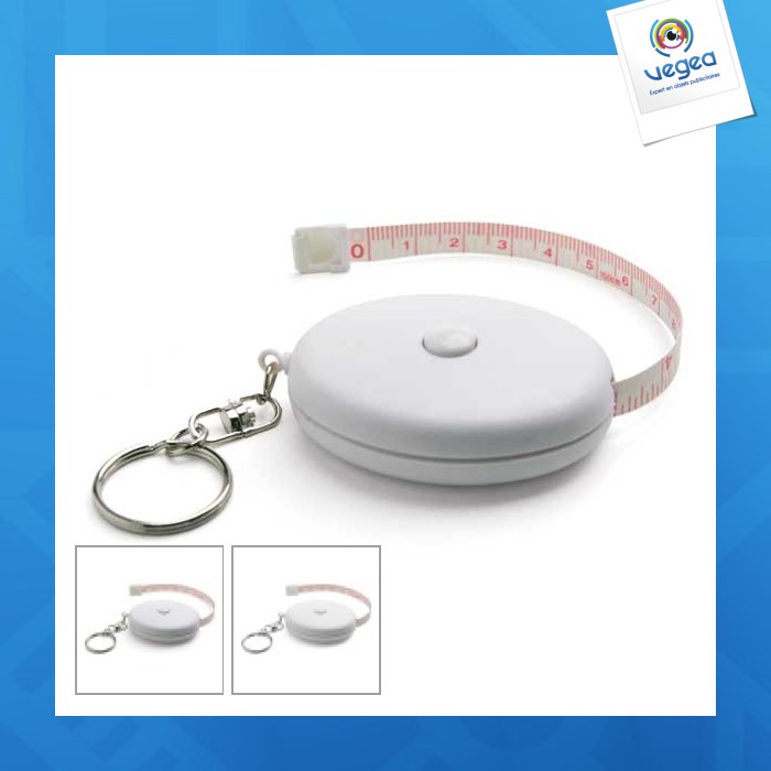Key ring with 1.5 metre tape measure