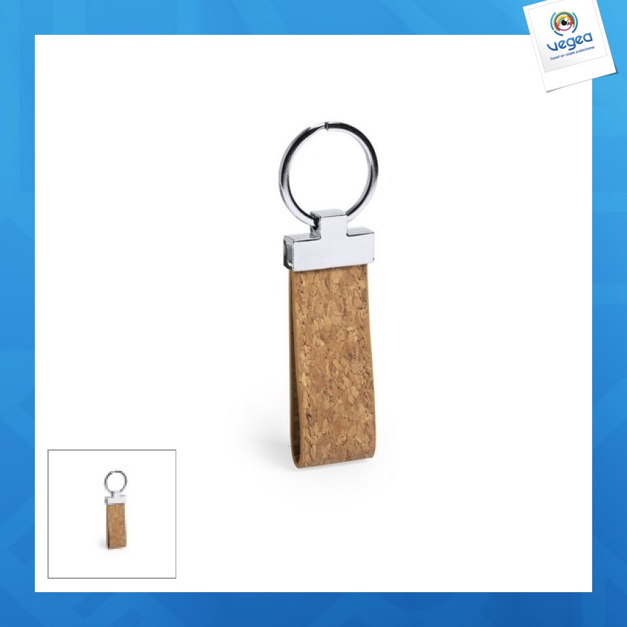 Key ring with cork buckle