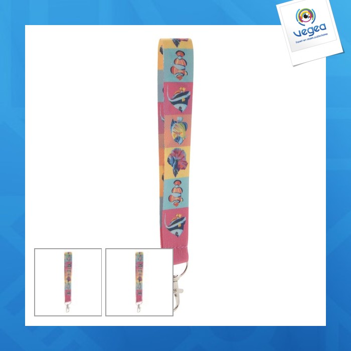 Key ring with four-colour buckle