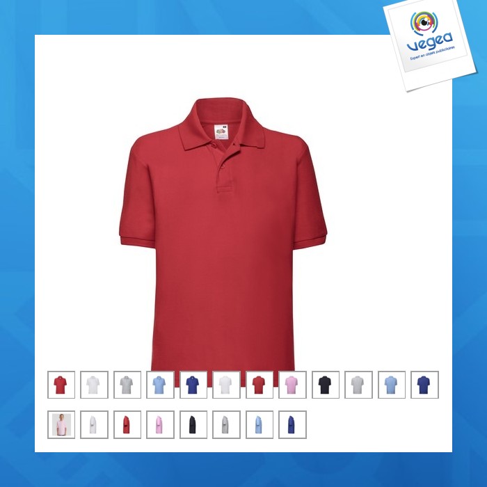 Kids 65/35 polo - children's long sleeve polo