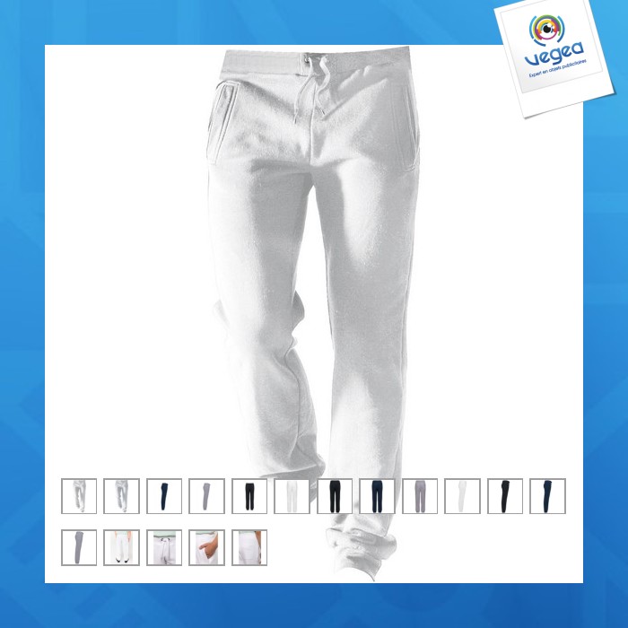 Kids jogging pants - white - 6/8 to 8/10