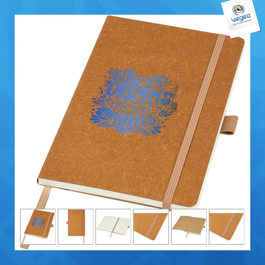 Kilau notebook in recycled leather