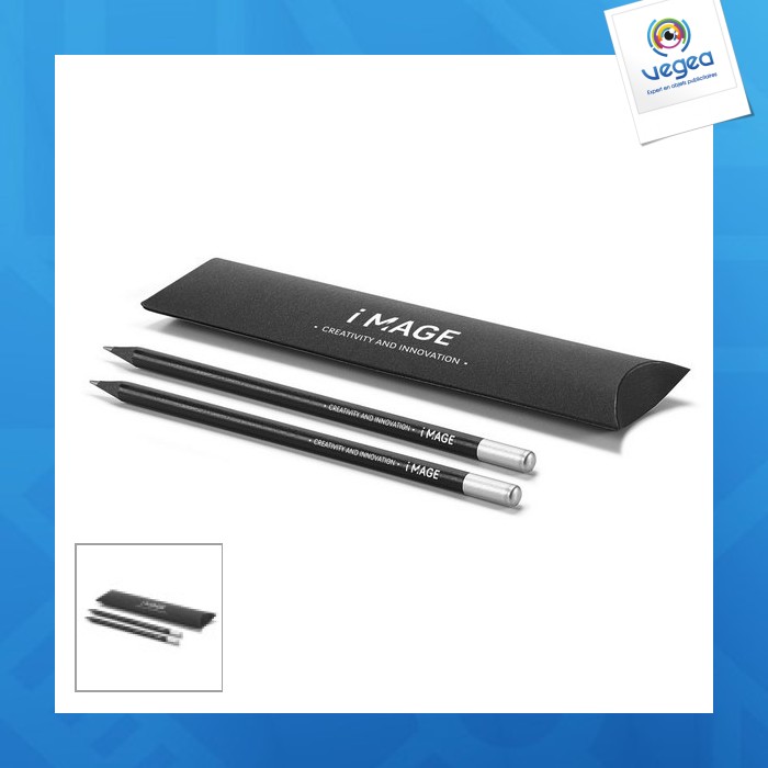 Kit 2 black pencils 